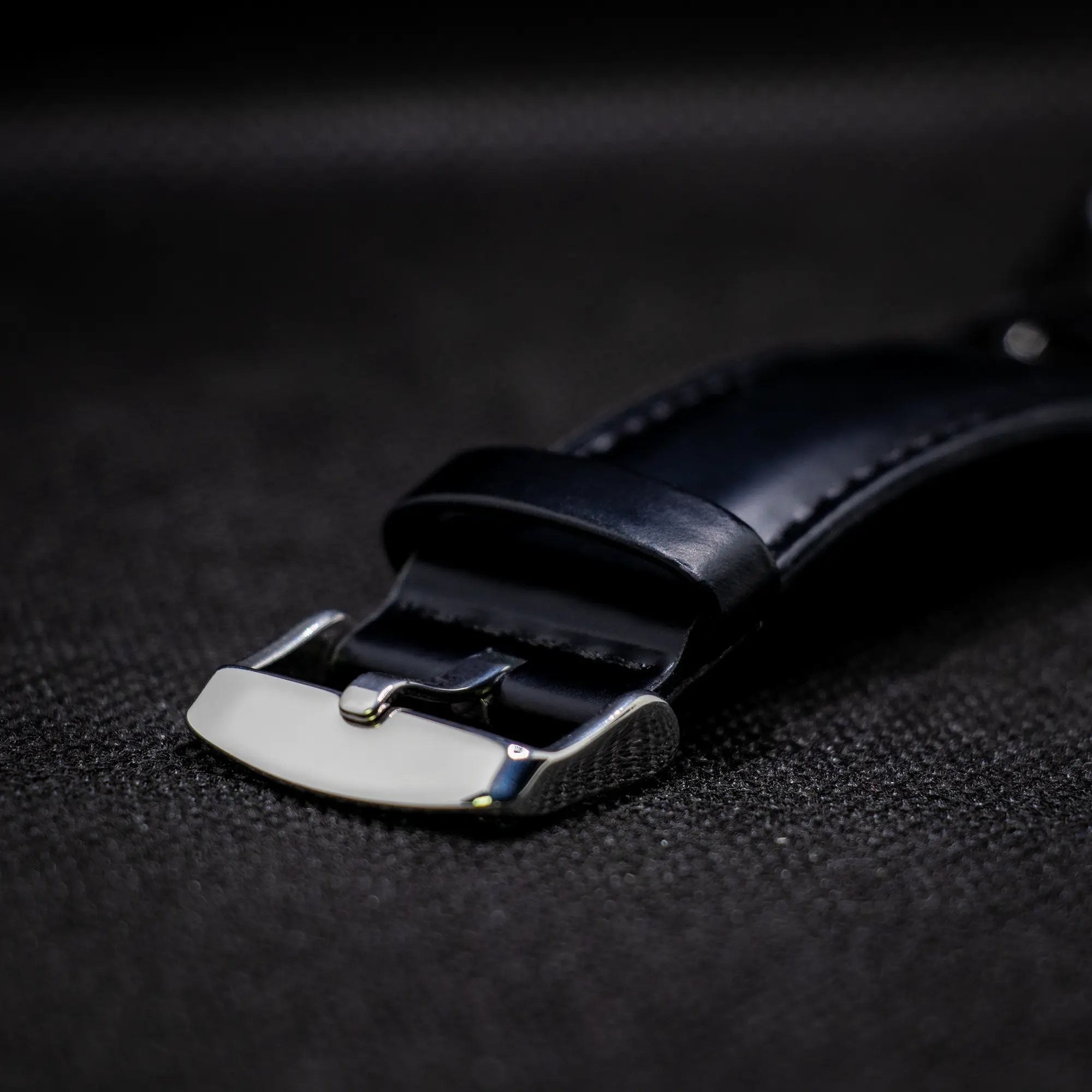 Khaybar Antarctica Dress Watch - Black Aligator Leather Strap