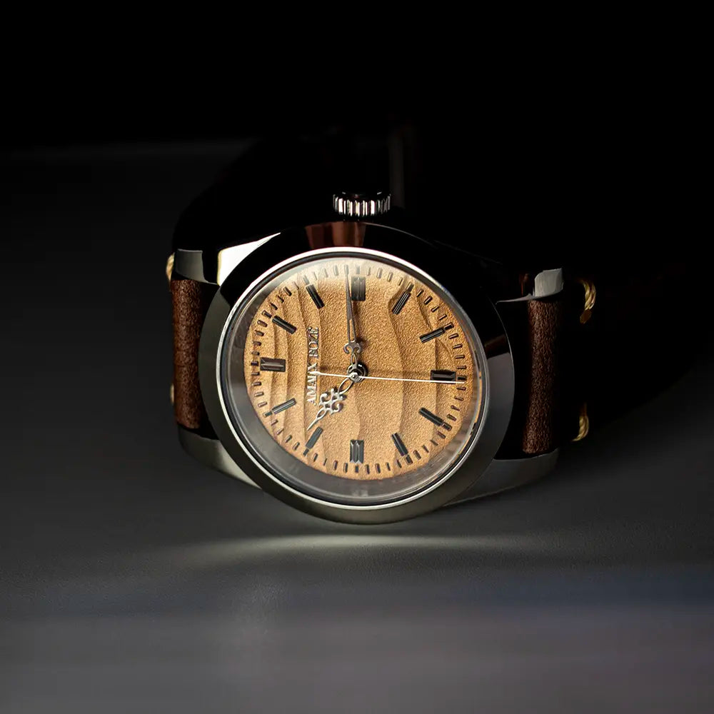 Khaybar Desert Dune Dress Watch - Fine Milanese Mesh Steel Strap