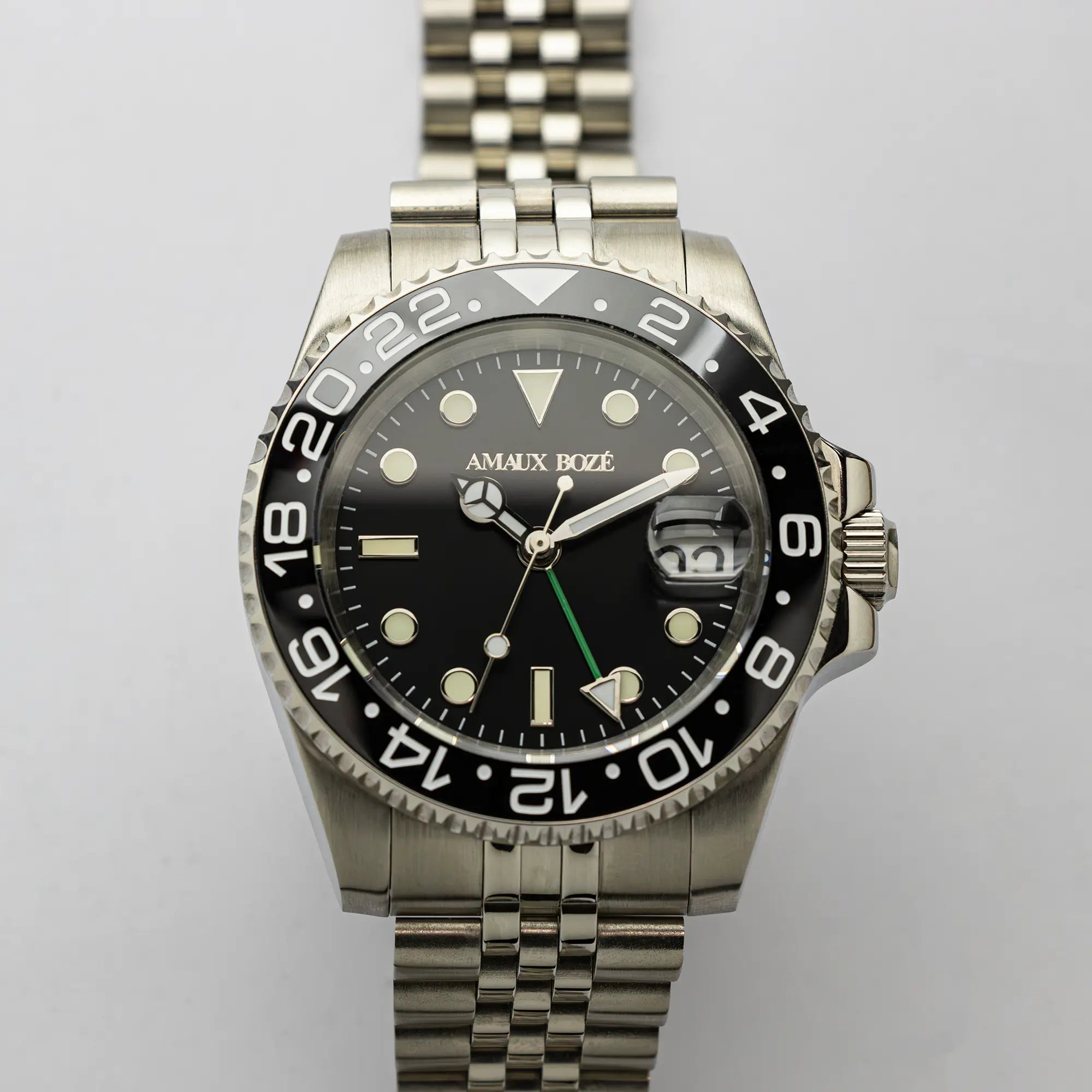 Itacah Black GMT Watch - Jubilee Bracelet