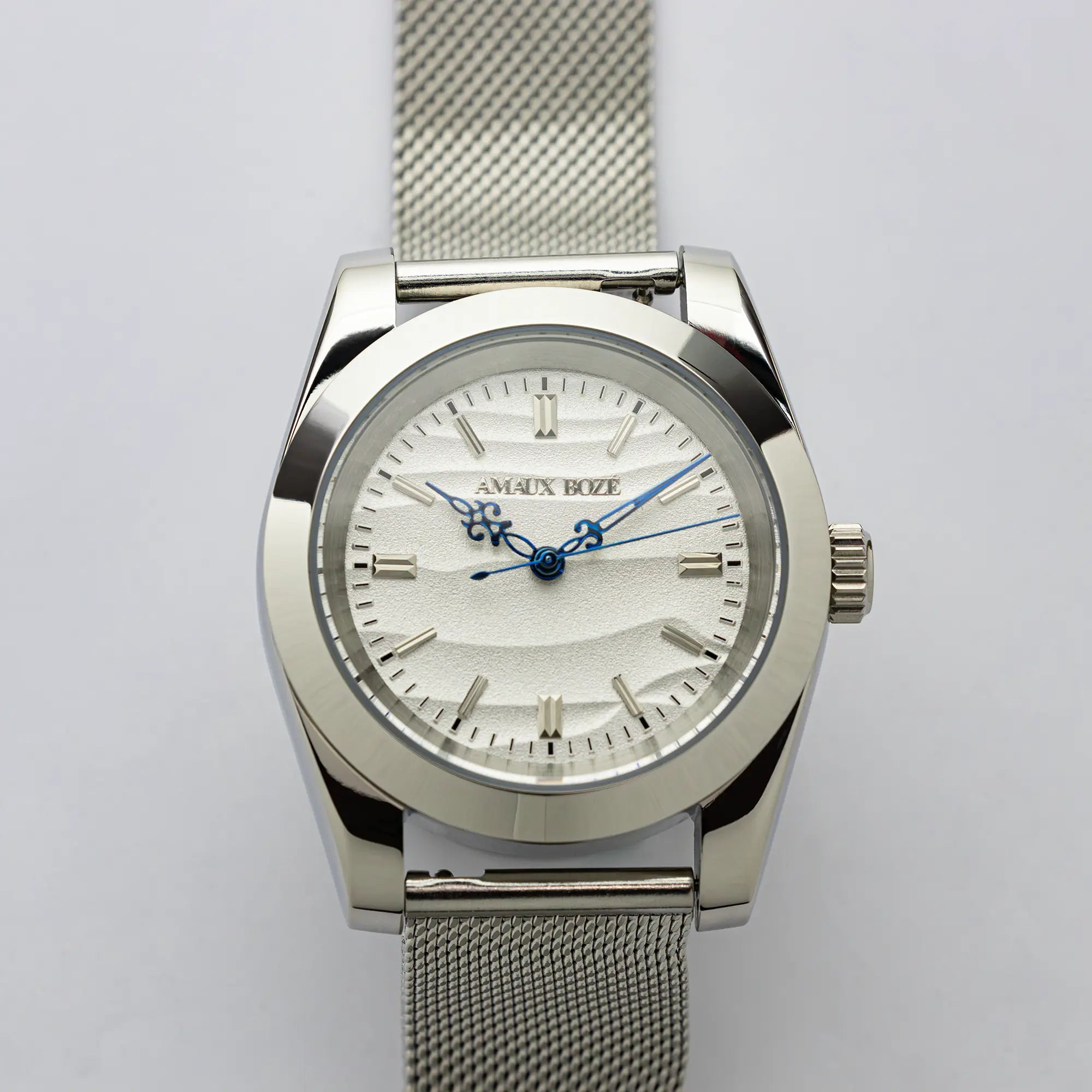 Khaybar Antarctica Dress Watch - Milanese Mesh Steel Strap