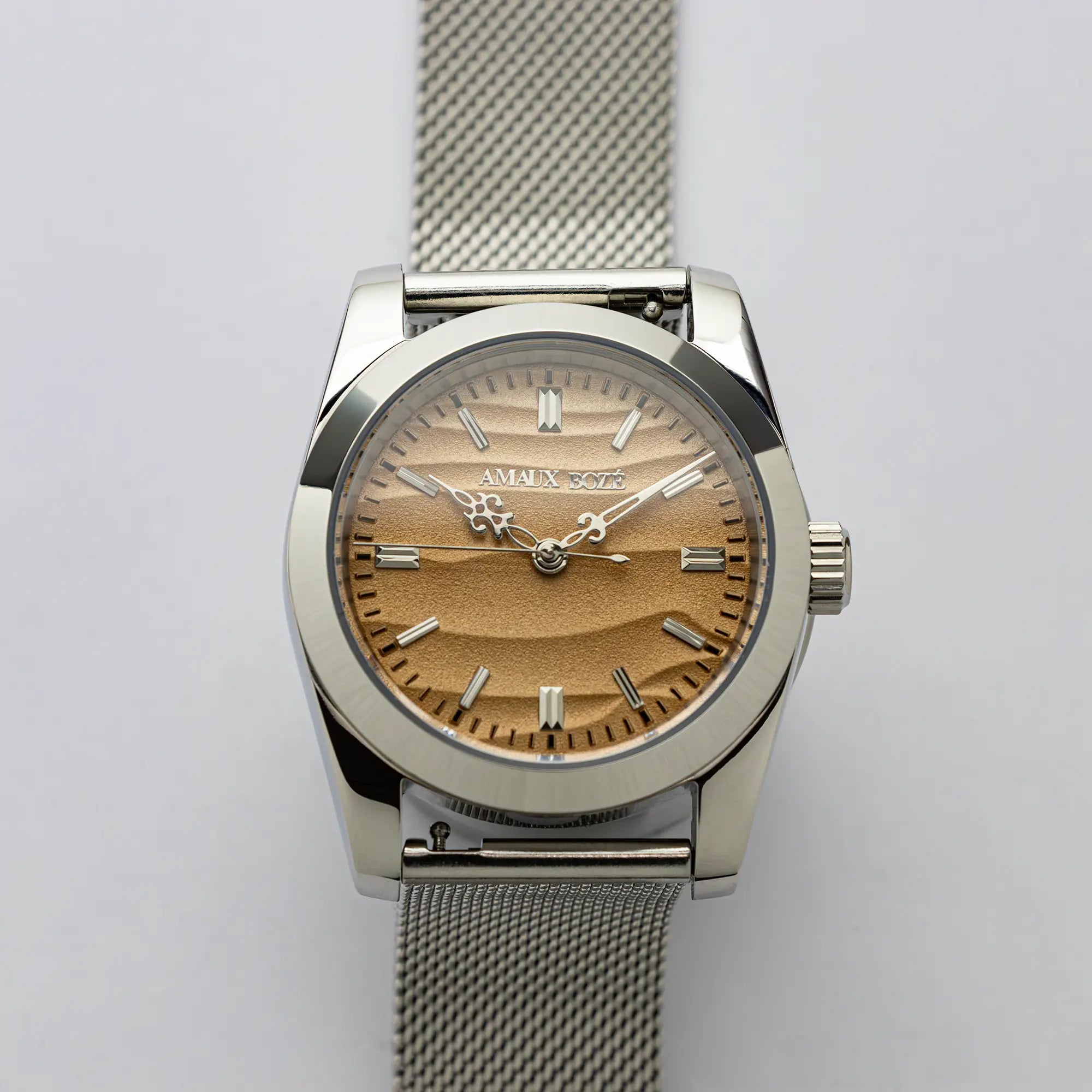 Khaybar Desert Dune Dress Watch - Fine Milanese Mesh Steel Strap