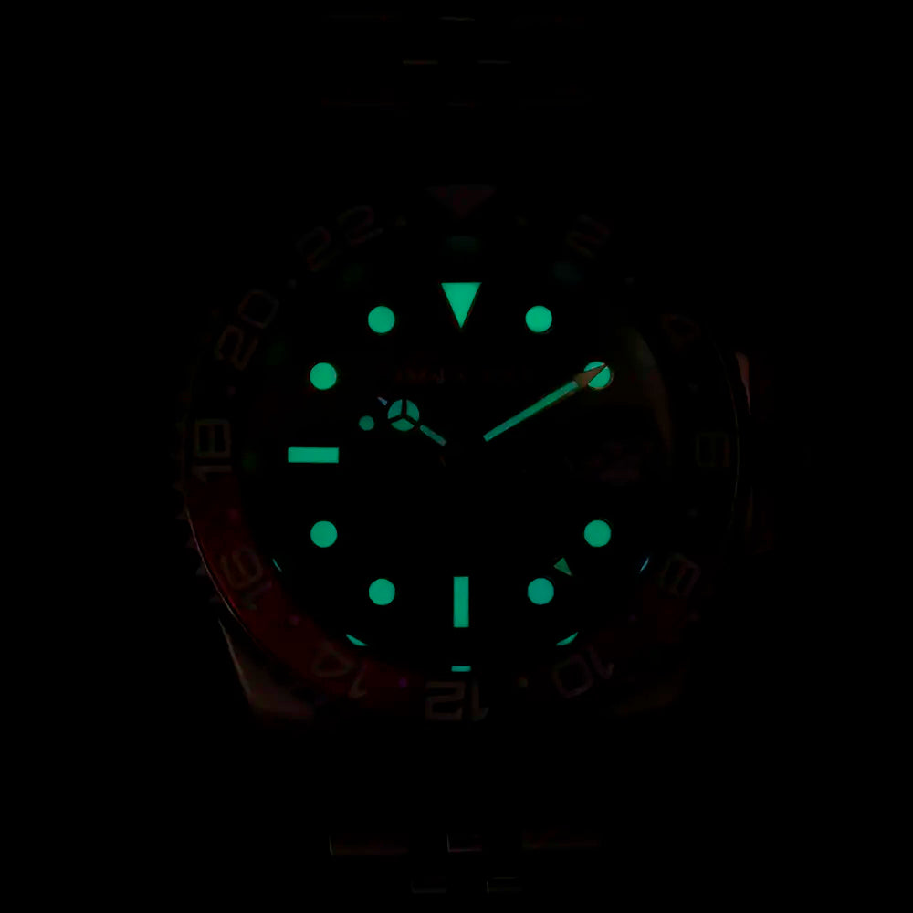 Itacah Black GMT Watch - Jubilee Bracelet