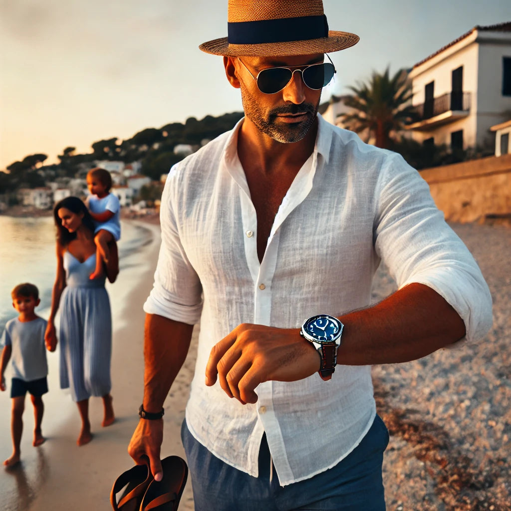 Beach Outfits for Dads Over 40